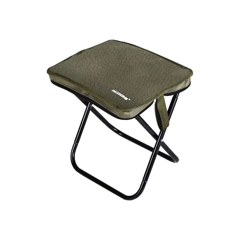 Chaise pliante pêche camping aluminium doré PACOONE - Siège pliant avec sac de transport