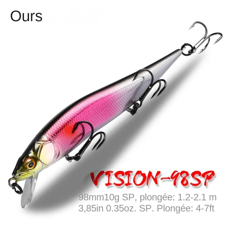 Leurre pêche aux leurres jerkbait Minnow Wobbler BEARKING 10g pour prédateurs qualité professionnelle