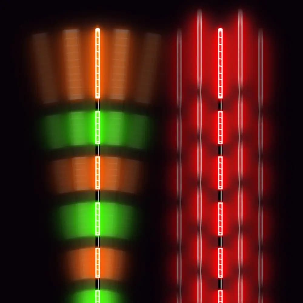 Flotteur lumineux électronique épais sensible avec queue longue pour détection optimale des touches