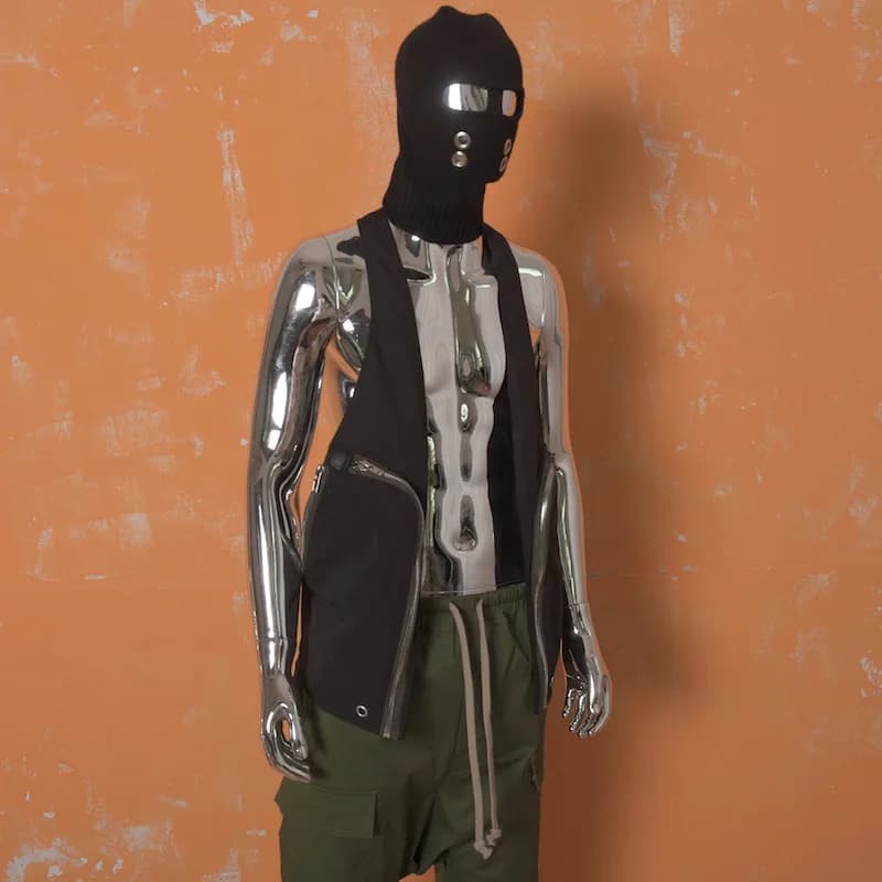 Gilet homme multi-poches à fermeture métallique noir - Design tendance pour pêche décontractée plein air