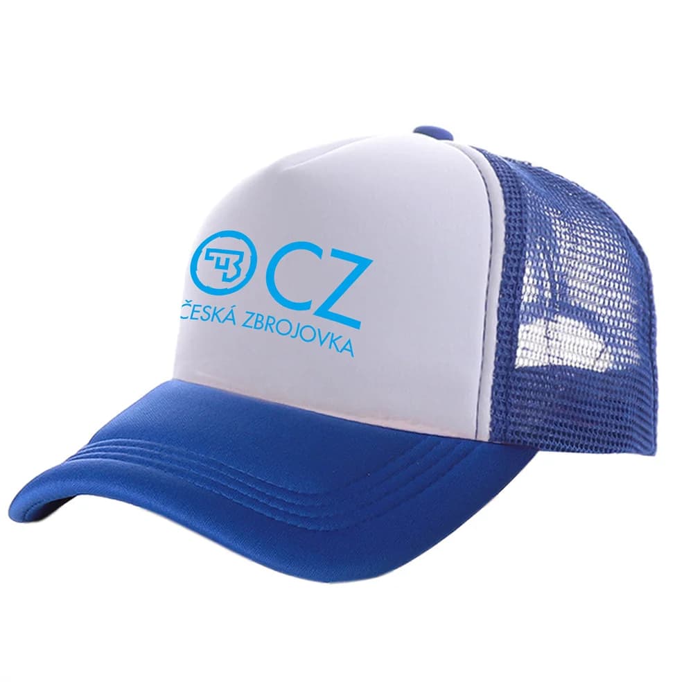 Casquette trucker Ceska Zbrojovka CZ firearms pour pêcheurs hommes unisexe mesh ventilation