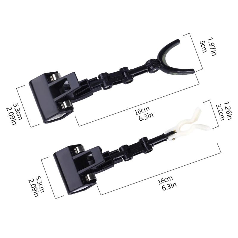 Support canne pêche 360° rotatif 2 pièces - Rack pont raft fixation anti-dérapant lumineux renforcé