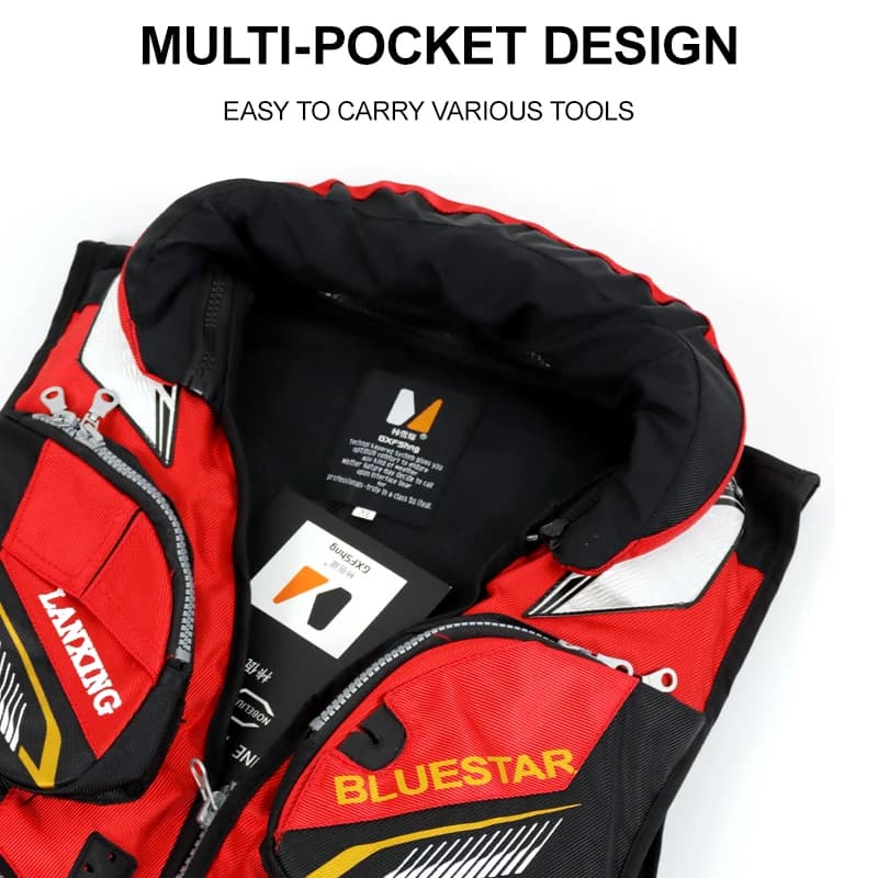 Veste de pêche flottante homme J45, flottabilité 7,5 kg pour pêche sportive et bateau