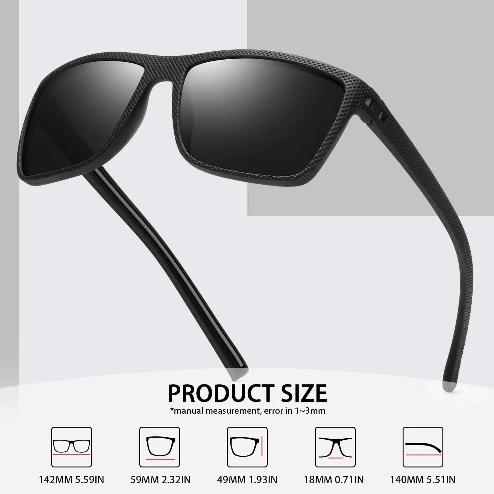 Pack 3-4 lunettes polarisées colorées designer pour pêche conduite sports outdoor - Homme Femme UV400