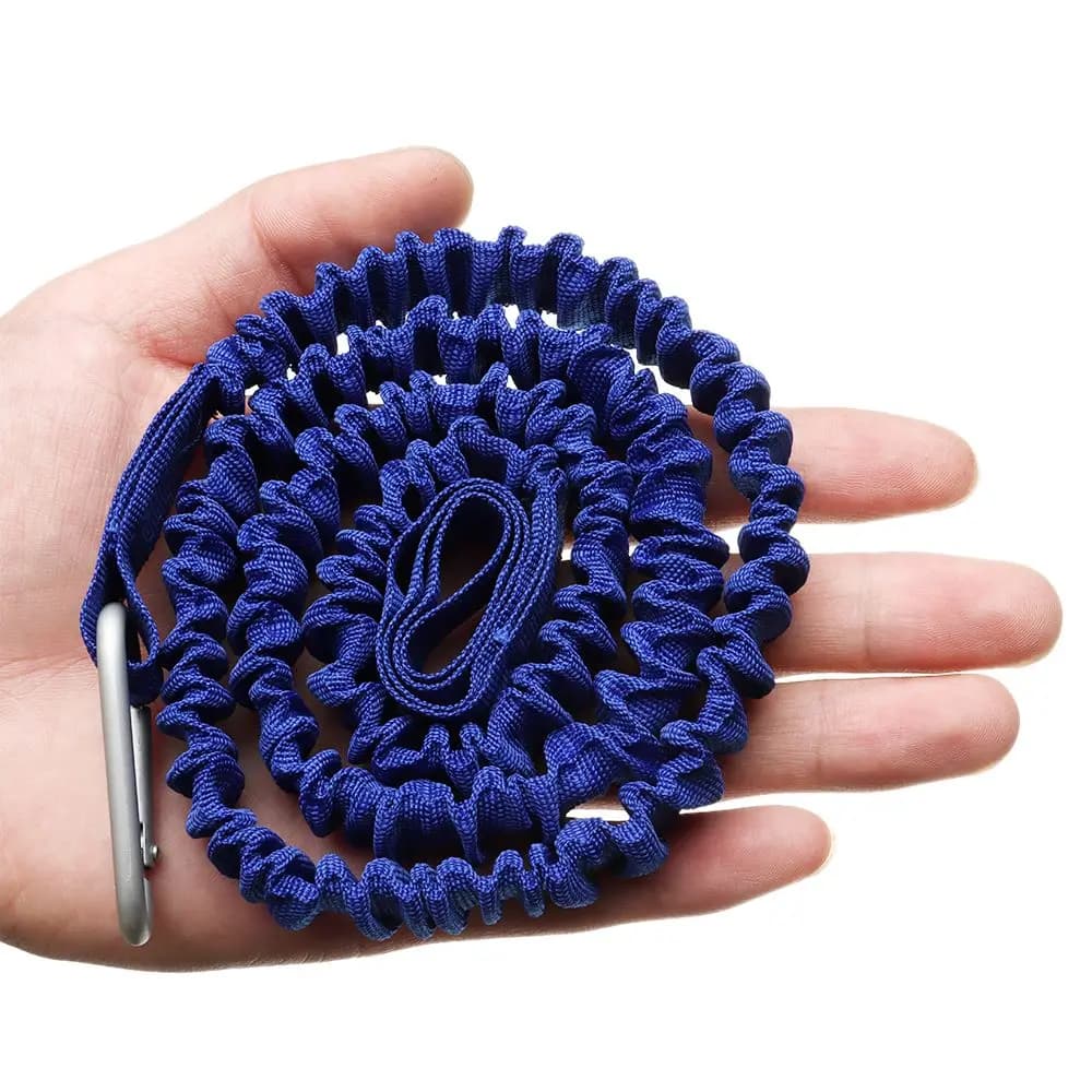 Longe de sécurité élastique paddle board kayak leash surf avec mousqueton pour rame canne