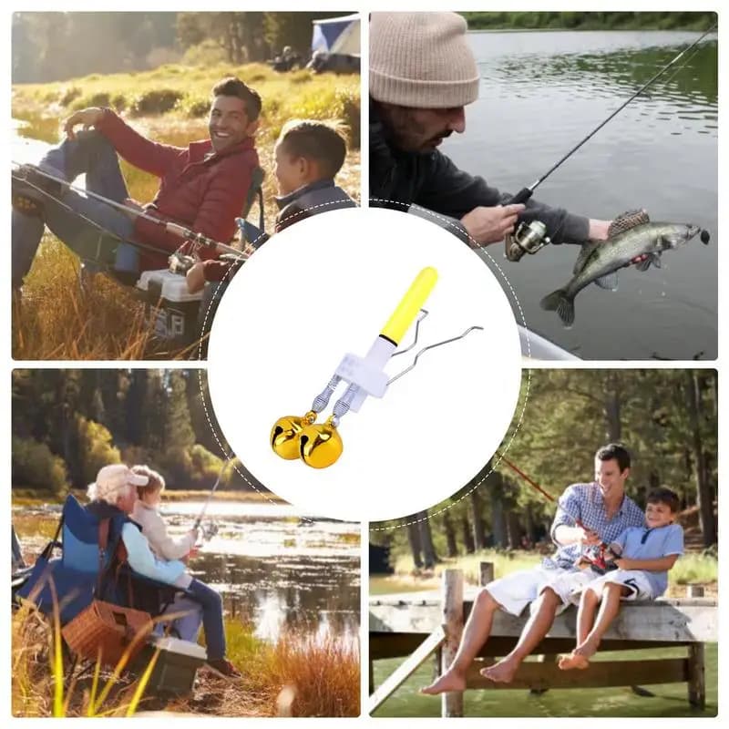 Nouvelle alarme électronique de touche avec buzzer et LED - Détecteur lumineux pour pêche nocturne