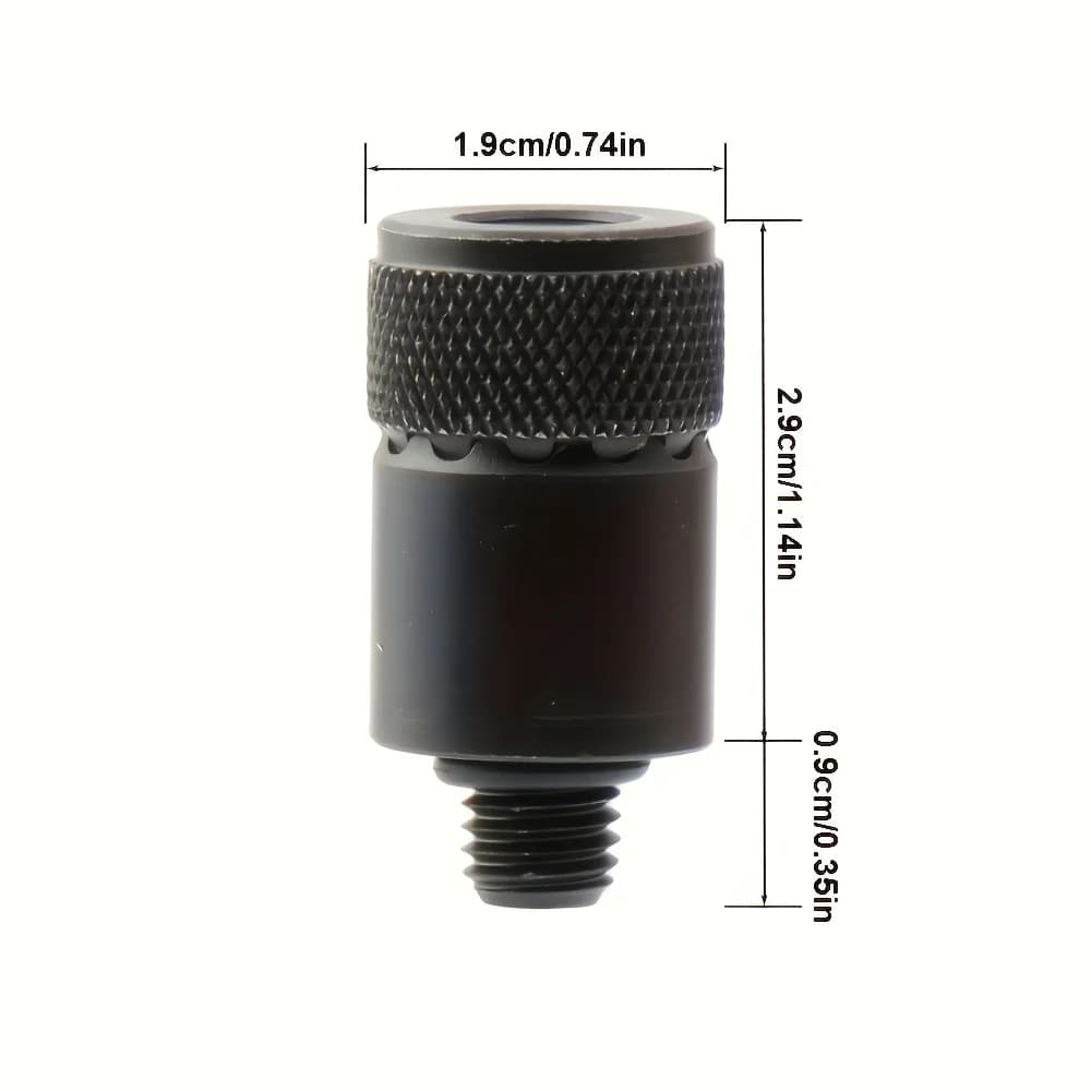 Support magnétique pour canne à pêche en alliage aluminium avec adaptateur rapide M3/8 pour alarme de touche