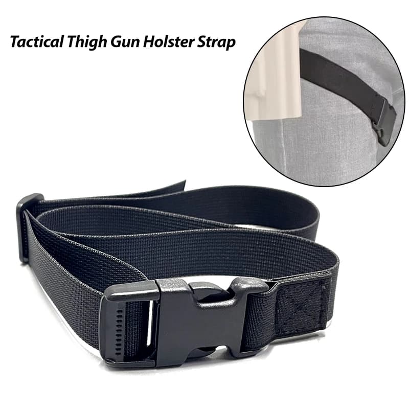 Sangle de cuisse tactique élastique pour holster et équipement de pêche - fixation jambe
