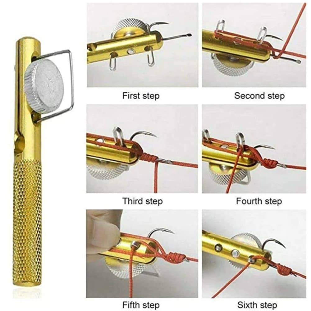 Outil de Nœud de Pêche Rapide avec Coupe-Ligne et Pince à Hameçon pour Pêche en Extérieur