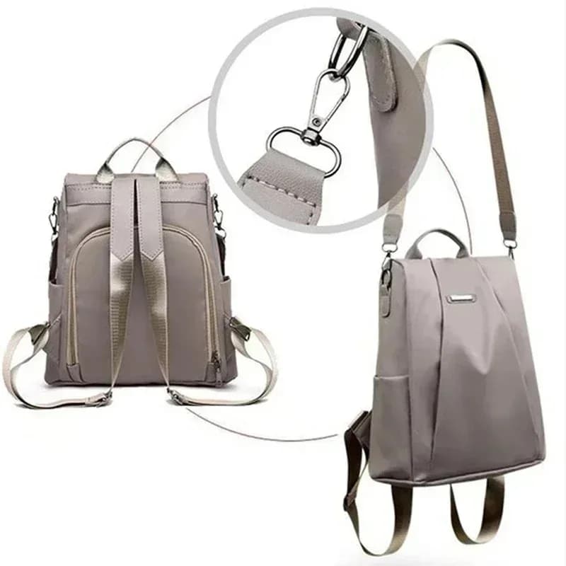 Sac à dos nylon femme grande capacité waterproof pour pêche - Backpack détachable avec bretelle amovible