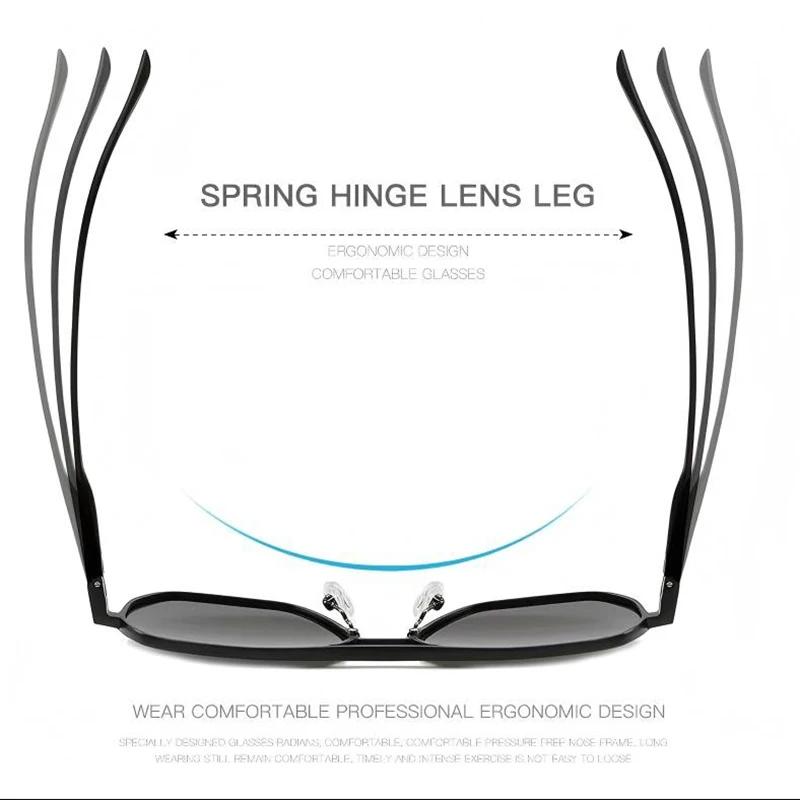 Lunettes photochromiques métal luxe polarisées - Technologie caméléon conduite pêche UV400