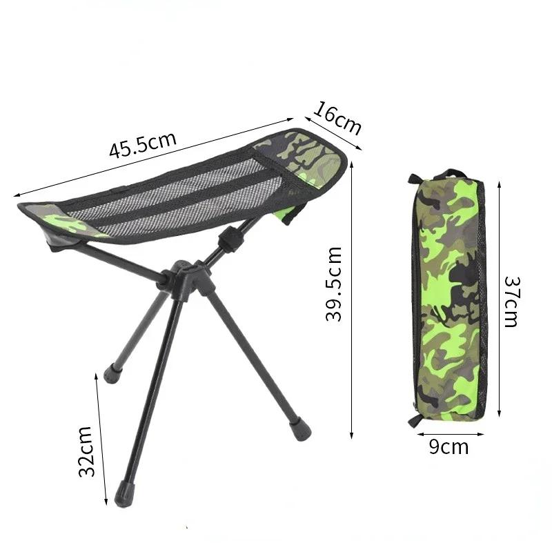 Tabouret triangulaire pliant ultraléger pour pêche et camping - Chaise portable multifonction