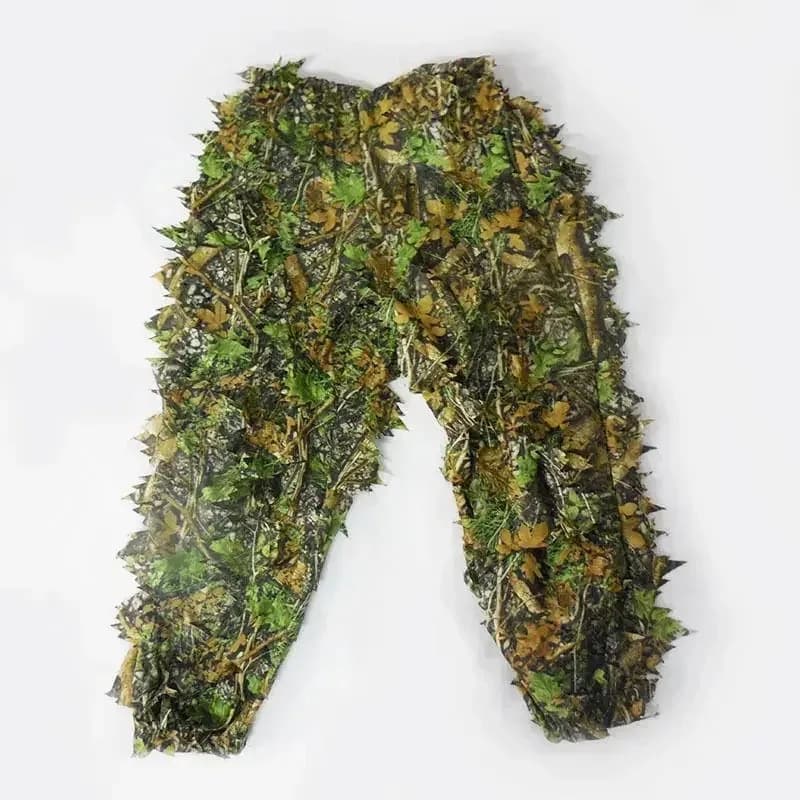 Uniforme camouflage respirant pêche chasse léger avec capuche design feuillage forestier tenue tactique