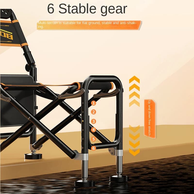 Chaise de pêche multifonction pliable complète - Siège chevalier pêcheur portable avec équipement intégré