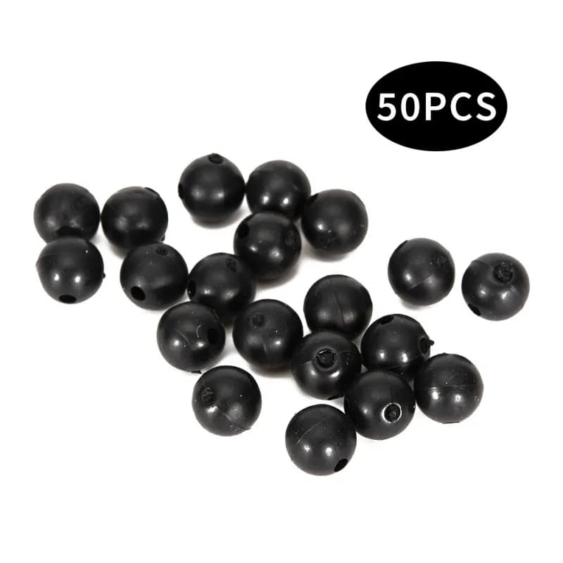 Perles silicone anti-emmêlement pêche 50 pièces 8mm - Billes protection ligne pêche set complet