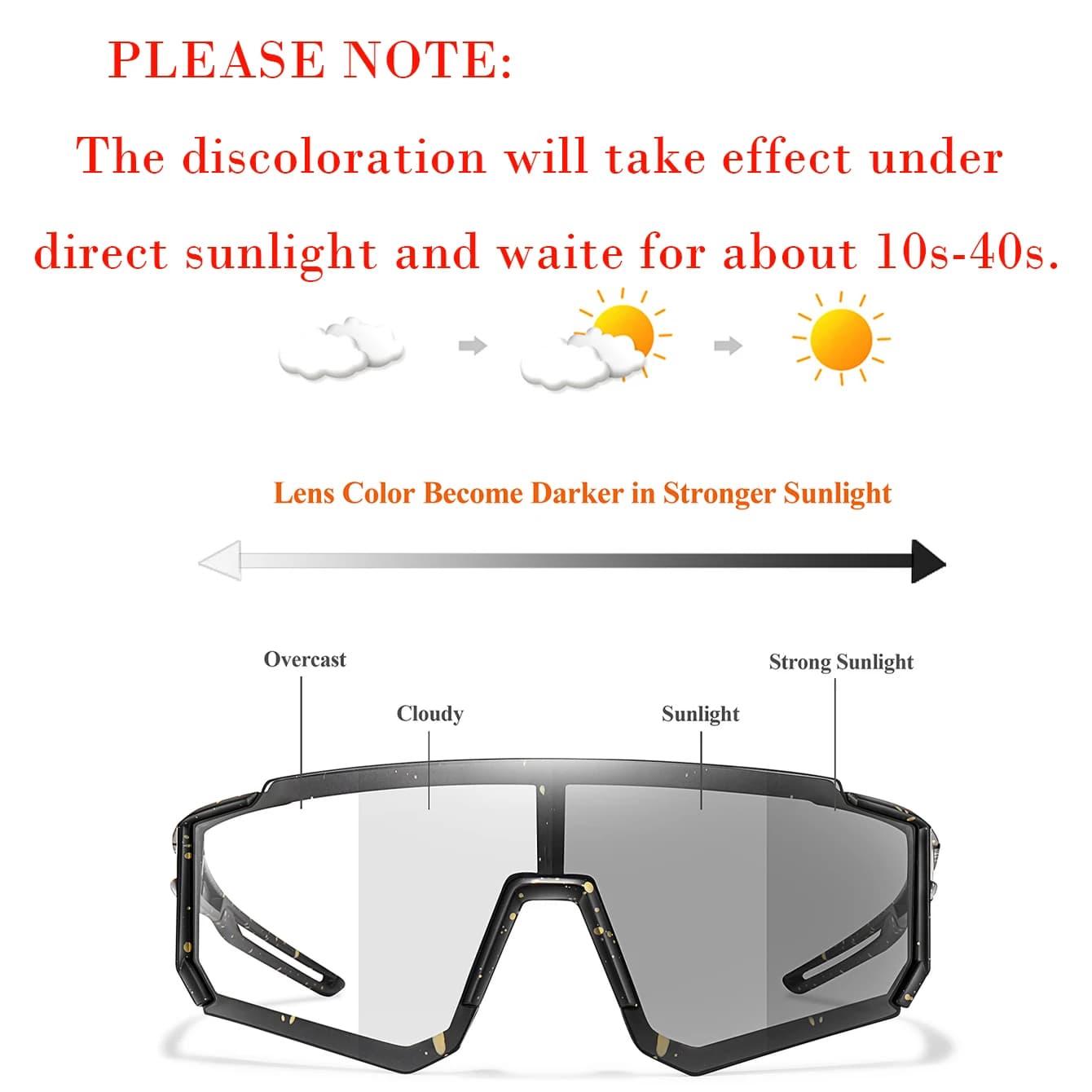 3 paires lunettes photochromiques mode pêche - Classique anti-vent pour sport extérieur baseball pêche