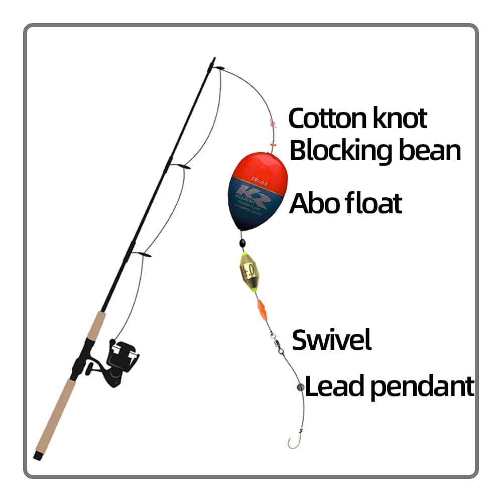 Flotteur de pêche en mer résistant pour rochers et abrasifs, accessoire longue distance en plastique ABS