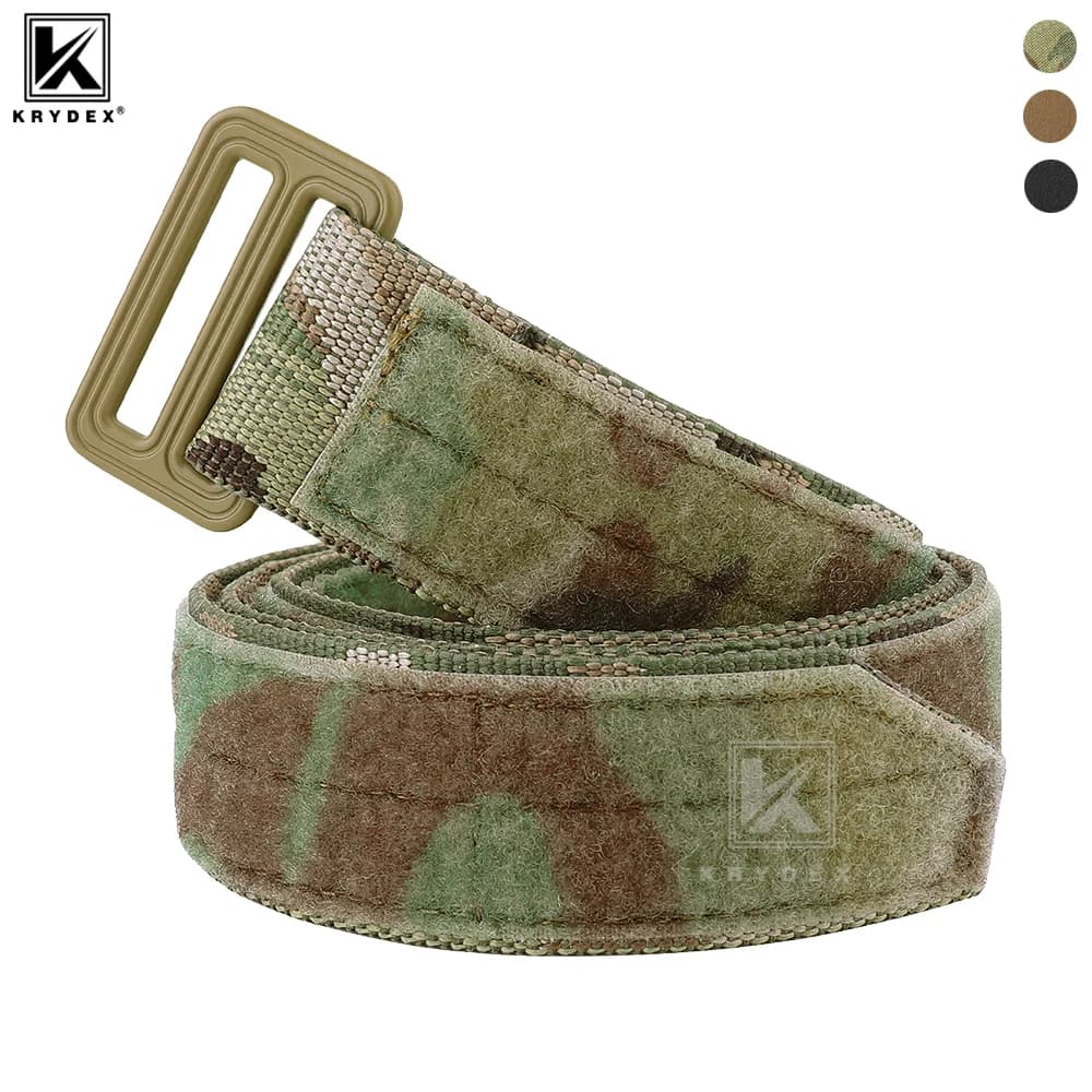Ceinture de base EDC tactique KRYDEX 1.5 pouces pour port discret et pêche outdoor
