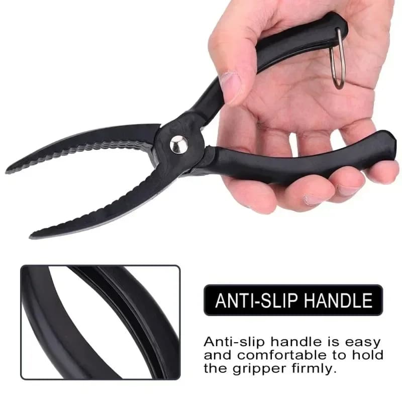 Pince de contrôle pour poissons avec grip anti-dérapant - outil de pêche pratique et sécurisé