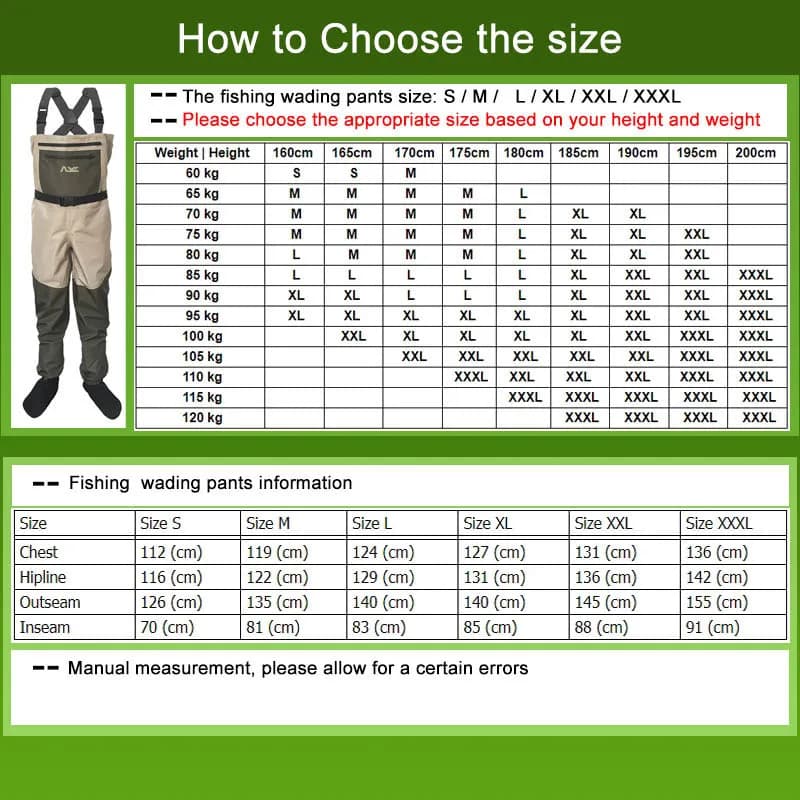 Waders pêche à la mouche chaussettes néoprène pantalon wading vêtements chasse chaussures poitrine salopette