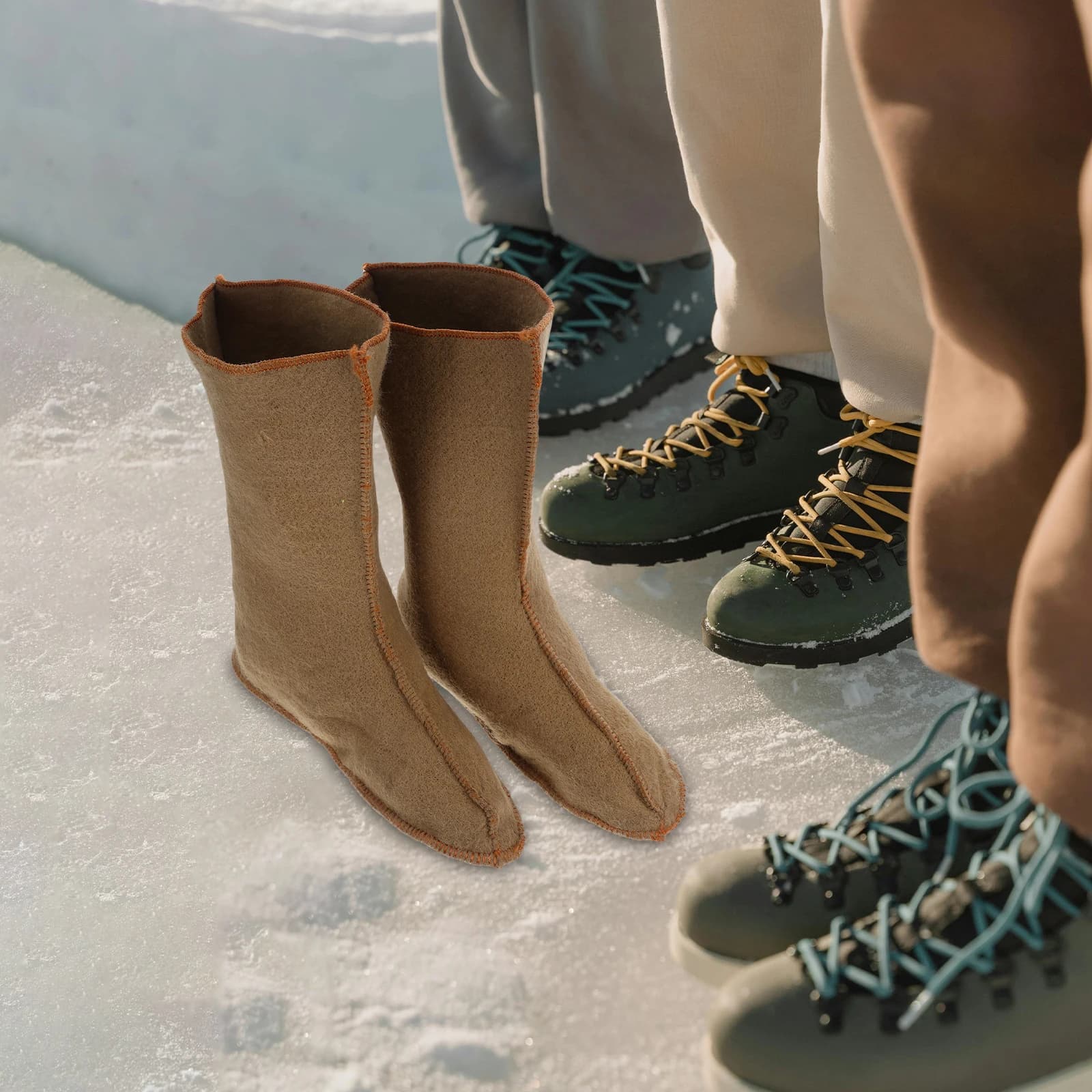 Bottes hiver imperméables isolées oxford - Chaussures pêche randonnée doublure thermique aventures extérieures