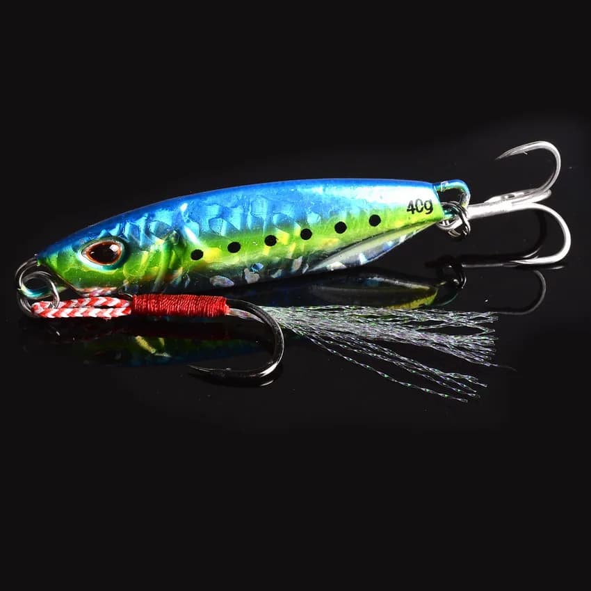 Set 10 cuillères métalliques japonaises 10g-40g pour jigging et trolling mer/bassin