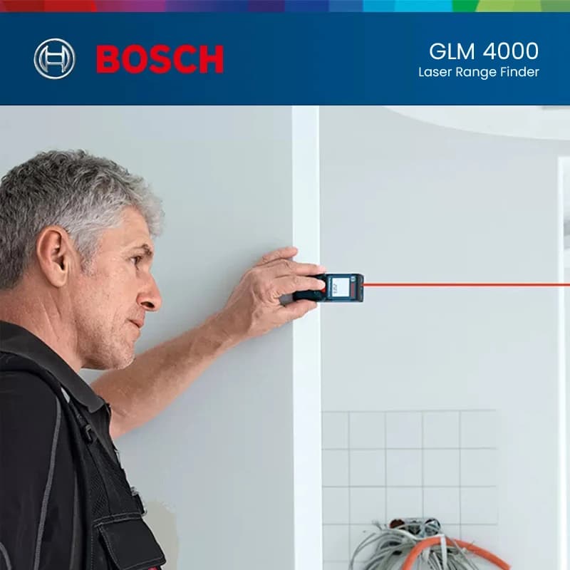 Télémètre laser Bosch GLM 4000 40mm haute précision 2mm - Instrument professionnel pour pêche