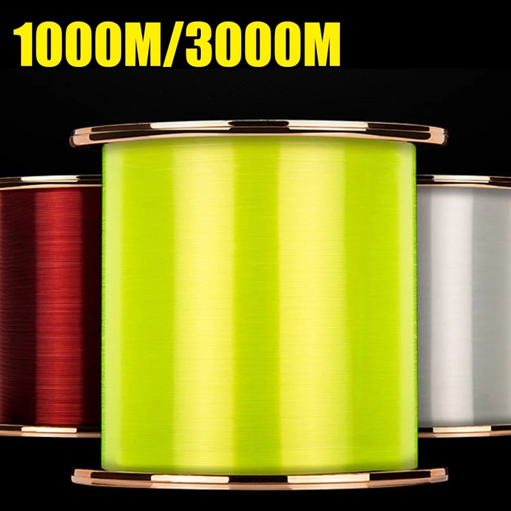 Ligne de Pêche Fluorocarbone ThornsLine 3000M 4LB-39LB, Traitement Surface Carbone Haute Résistance