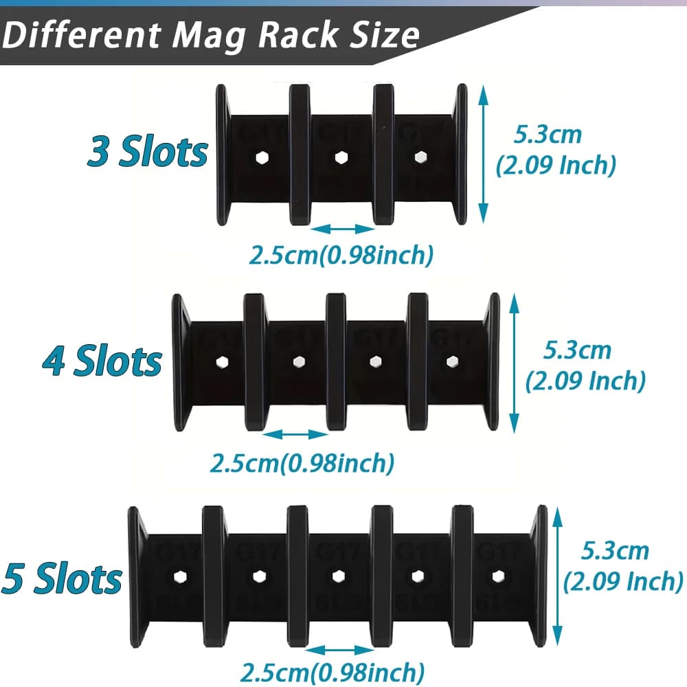 Support mural pour chargeurs pistolets, rangement tactique affichage accessoires pêche