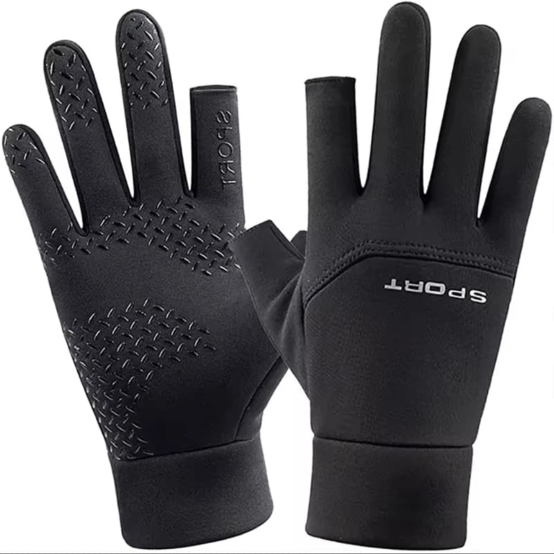 Gants pêche hiver chauffants anti-dérapants écran tactile pour hommes et femmes pêche sportive