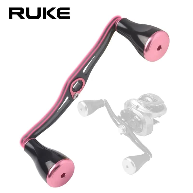 Manivelle de moulinet Ruke en alliage aluminium 130mm - Compatible Daiwa/Shimano/Abu - Accessoire DIY pêche