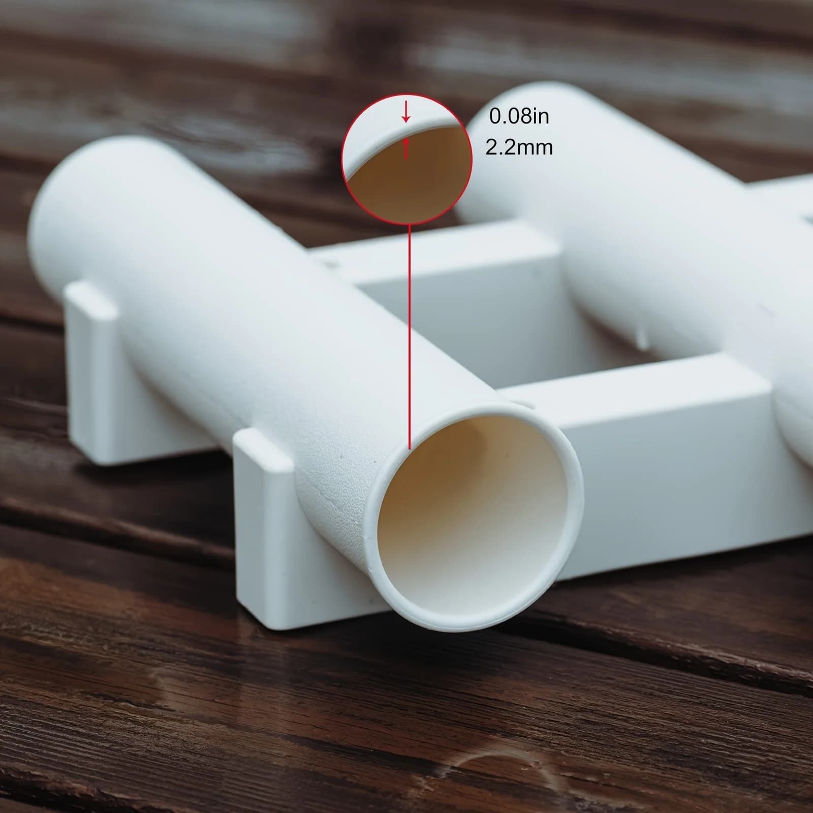 Support de canne à pêche bateau portable léger et durable pour tube spinning avec montage