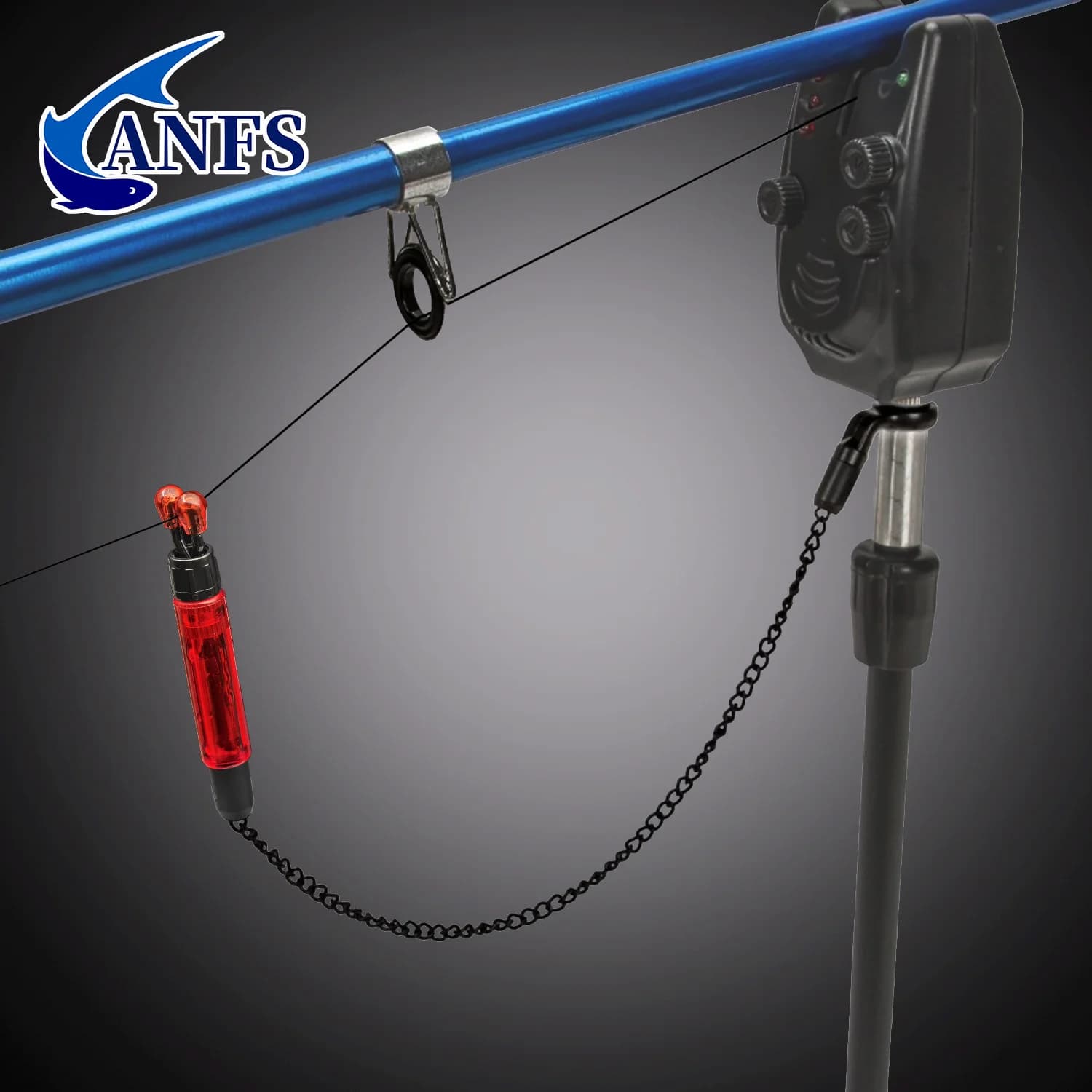 Swingers et bobbins pour pêche à la carpe - 4 pièces avec boîte pour indicateur de touche