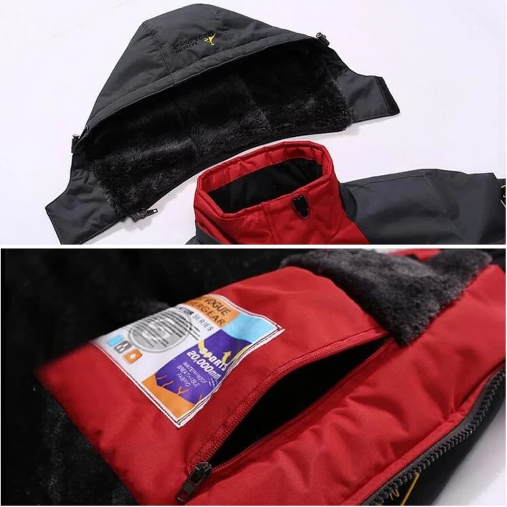Parka d'hiver pour homme épais chaud coupe-vent fourrure militaire à capuche anorak
