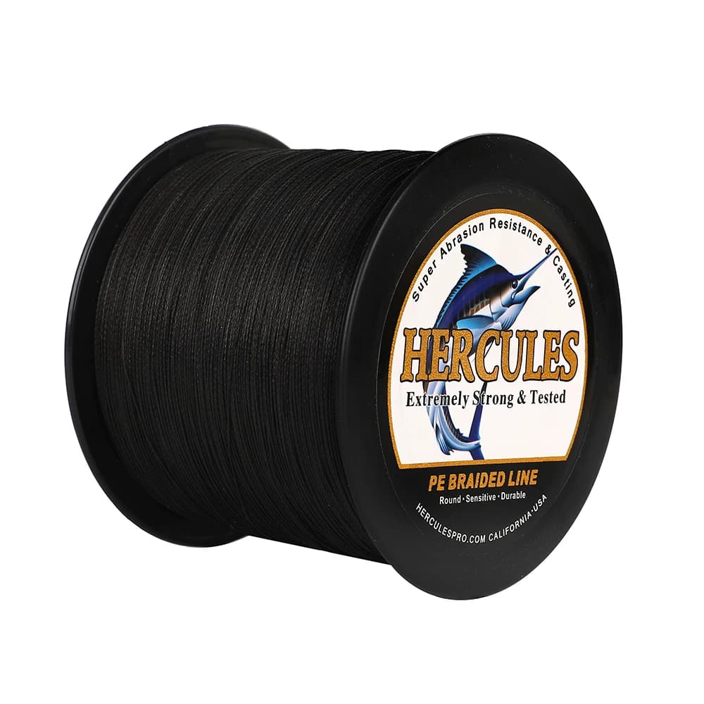 Ligne de pêche Hercules 8 brins 10-150LB pour eau douce, super résistante PE multifilament 300m 500m 1000m