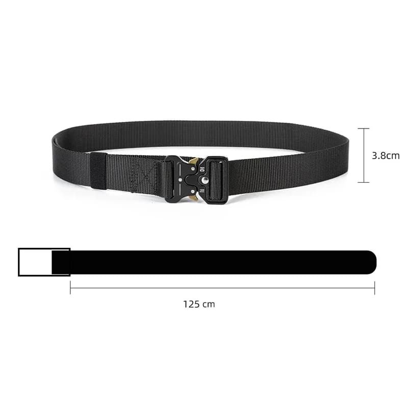 Ceinture tactique à dégagement rapide en nylon souple pour pêche et sports outdoor