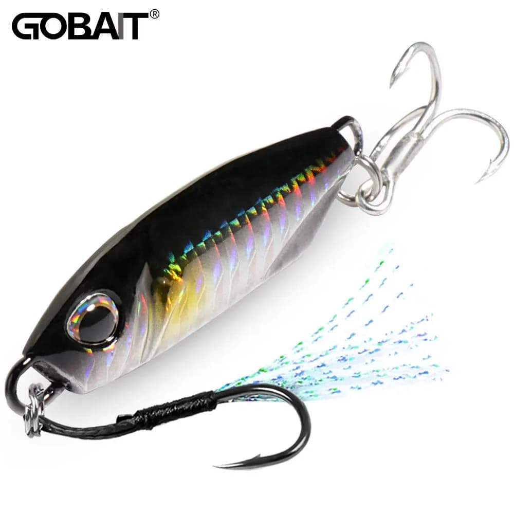Leurre métal jig casting 10g à 40g pour pêche en lac et océan, leurre souple spinner appât artificiel