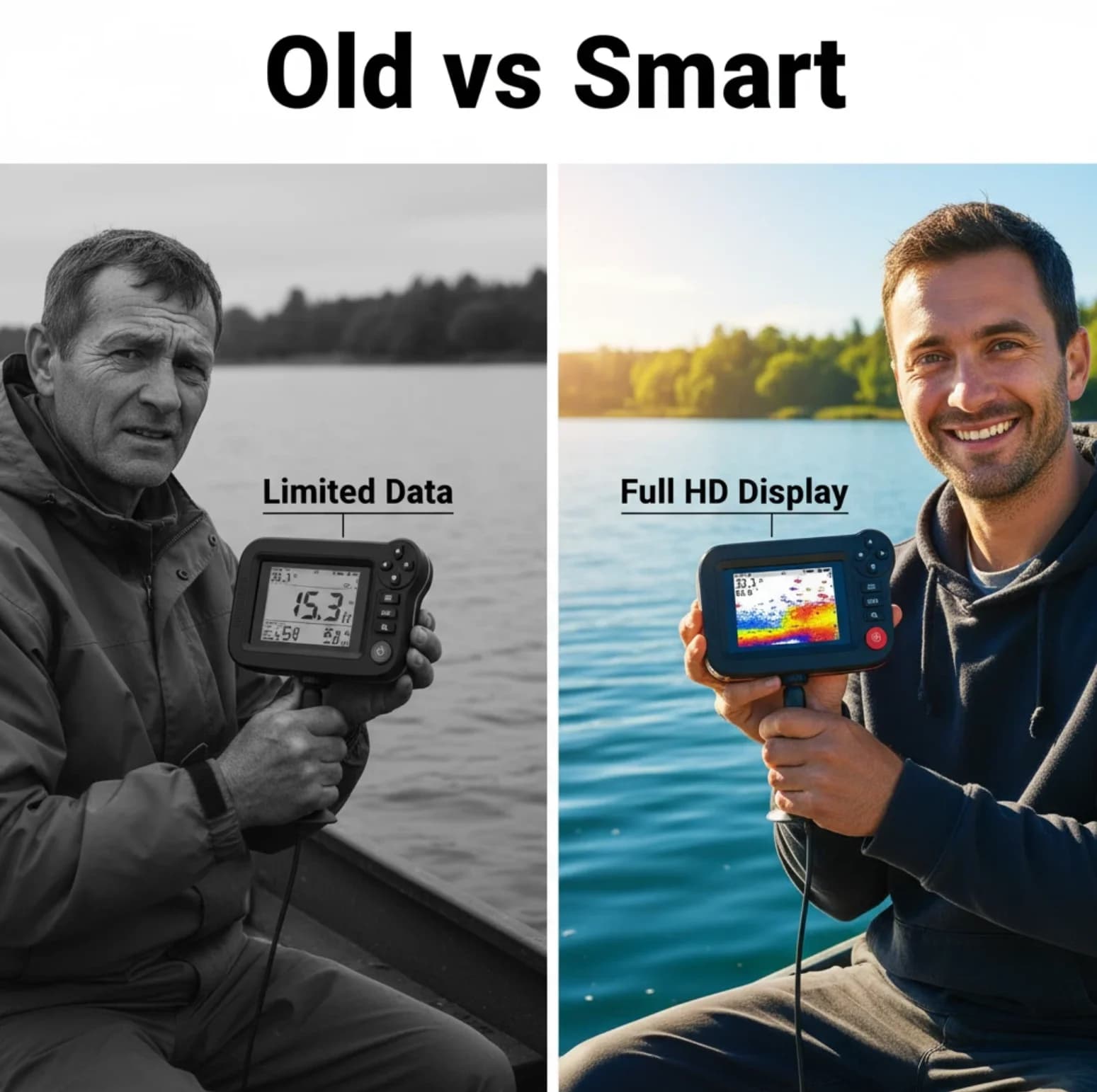 Sonar sans fil pour bateau appât RC portée 1312ft avec batterie lithium rechargeable - Remote Control Fish Finder