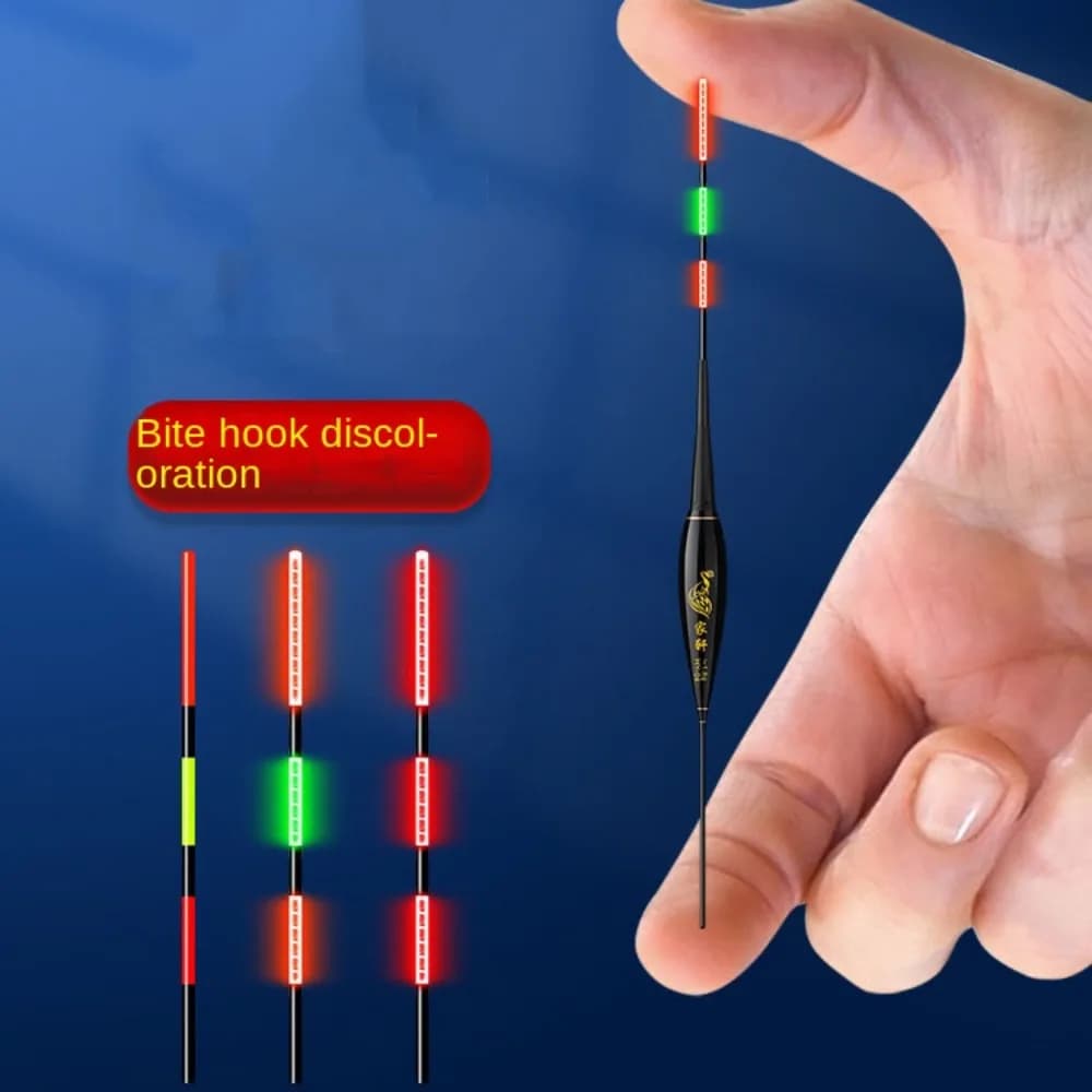 Flotteur LED longue queue haute sensibilité pour pêche de nuit - tube coulissant avec capteur gravité