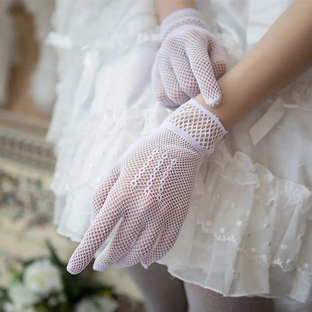 Gants mariée pêche nylon élégants protection UV conduite soirée accessoire raffiné