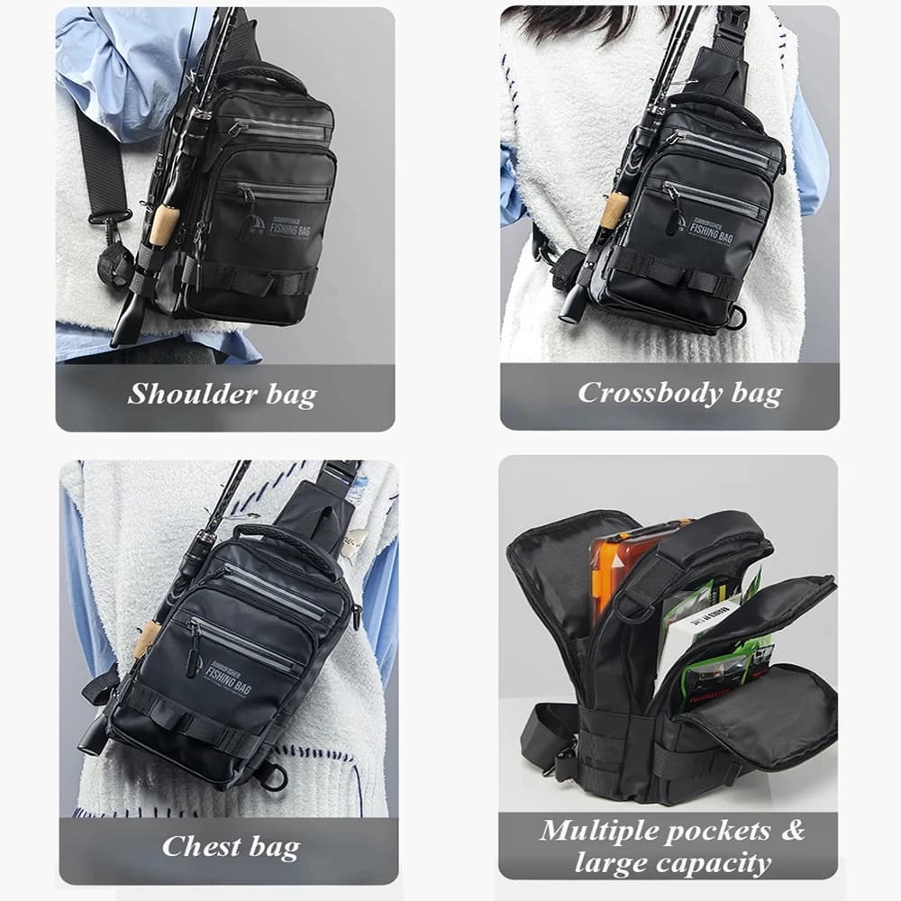 Sac à dos tactique léger pour pêche - Boîte à matériel multifonction et sac de pêche extérieur pour équipement