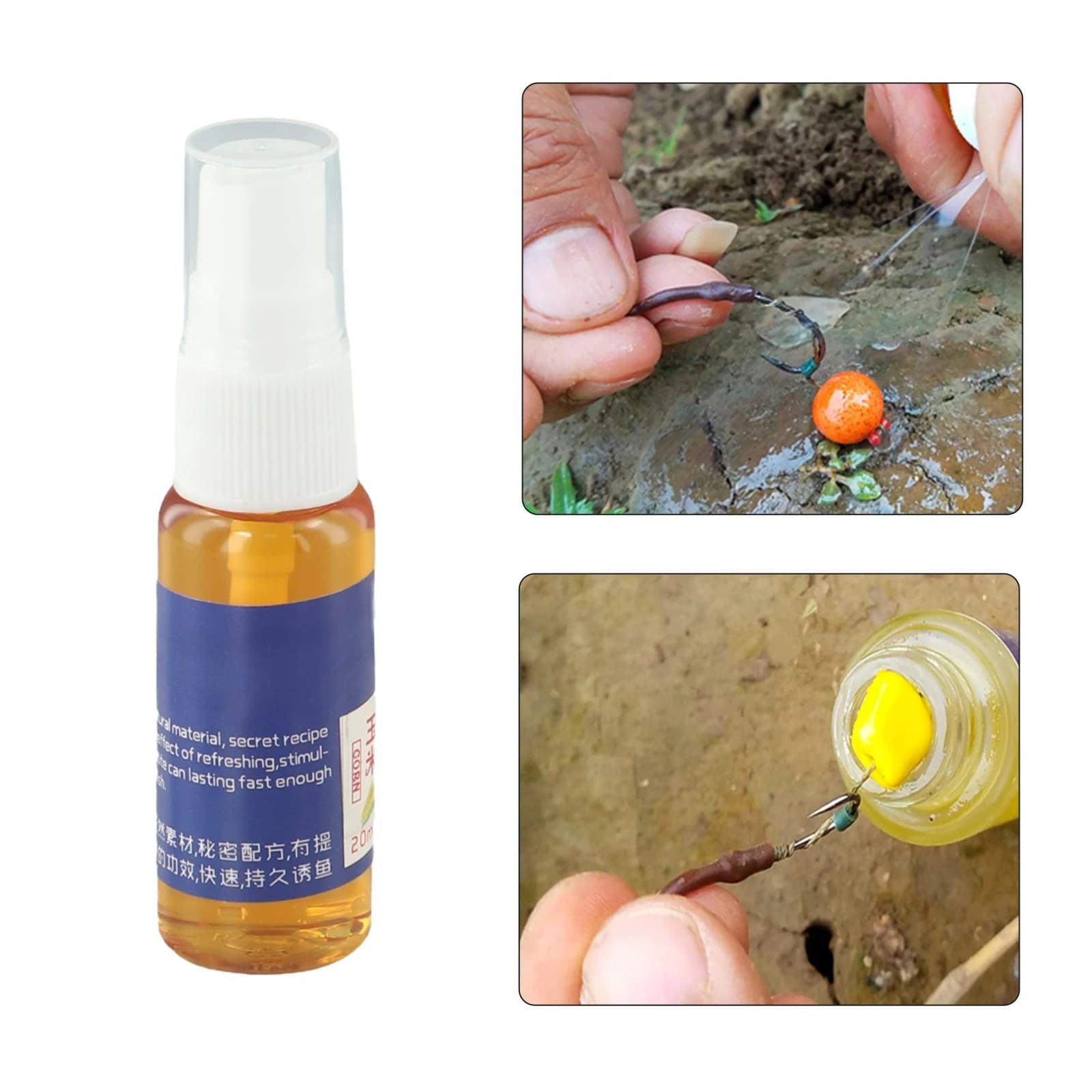 Spray attractant bouillettes 20ml - Arôme concentré pour pellets et appâts carpe fishing