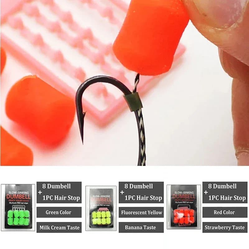 Leurre flottant carpiste saveur fruitée 8 appâts artificiels pop-up pêche à la carpe