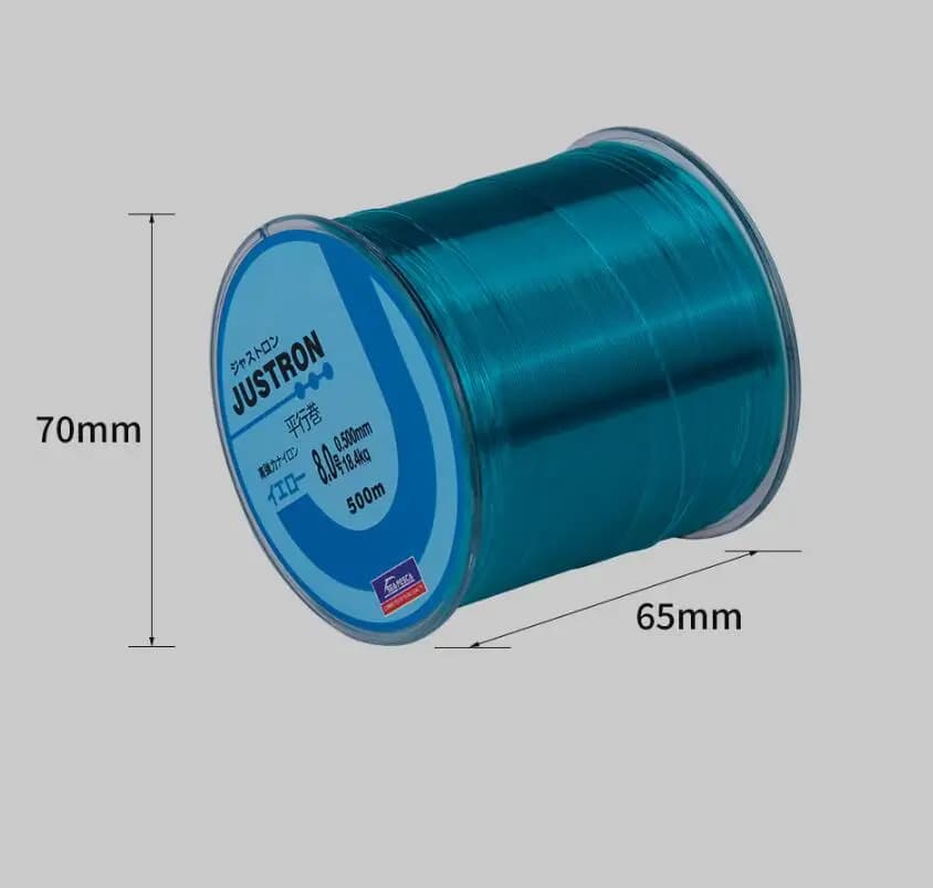 Fil de pêche nylon durable 500 mètres avec leurres colorés pour canne mer et pêche rocheuse