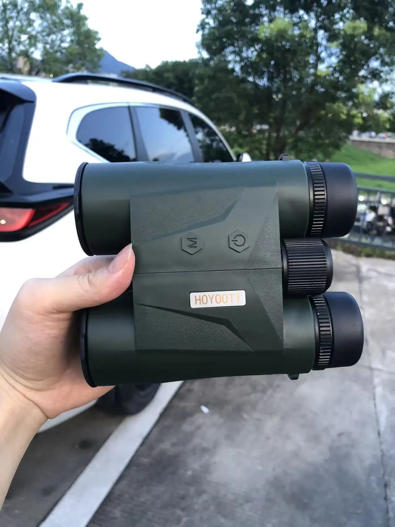 Télémètre laser étanche IP67 2400m avec zoom 10x pour chasse, camping et arpentage