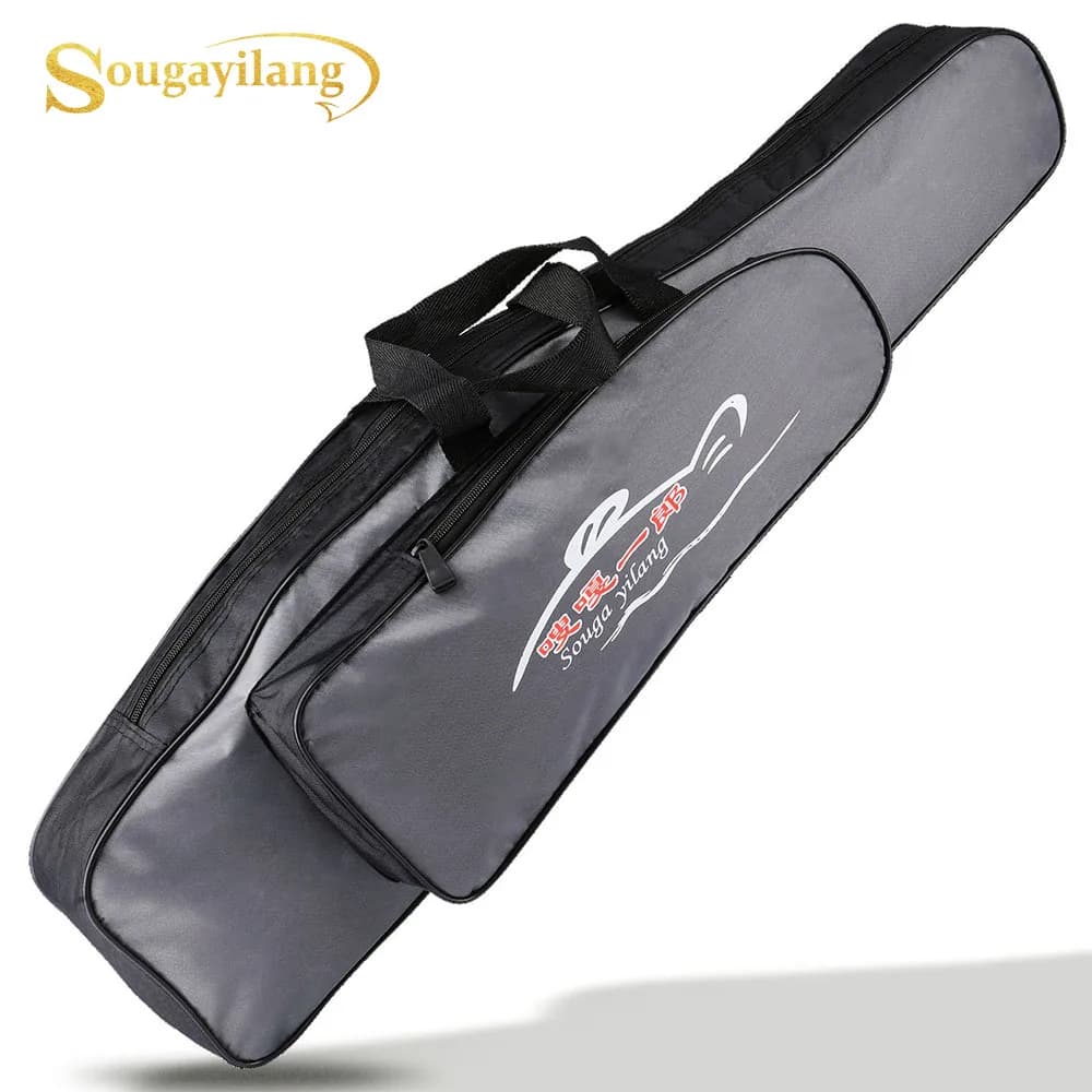 Sac de canne à pêche Sougayilang monocouche portable pour rangement d'équipement de pêche extérieur
