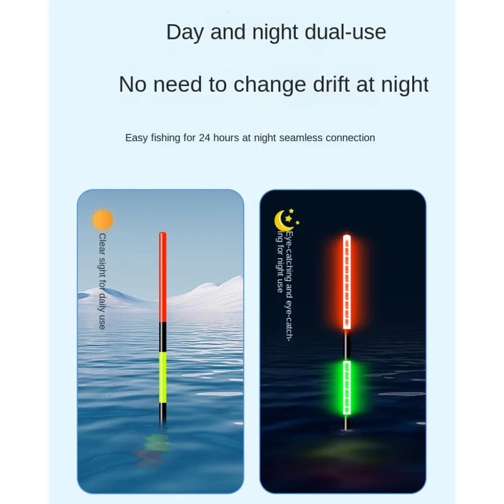 Flotteur de pêche lumineux intelligent à capteur de gravité pour la pêche de nuit avec lumière