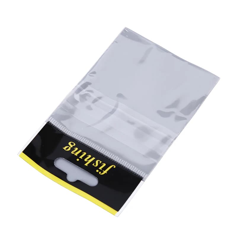 100 sachets plastique transparents petits hameçons pêche - Accessoires stockage boutique pêche France