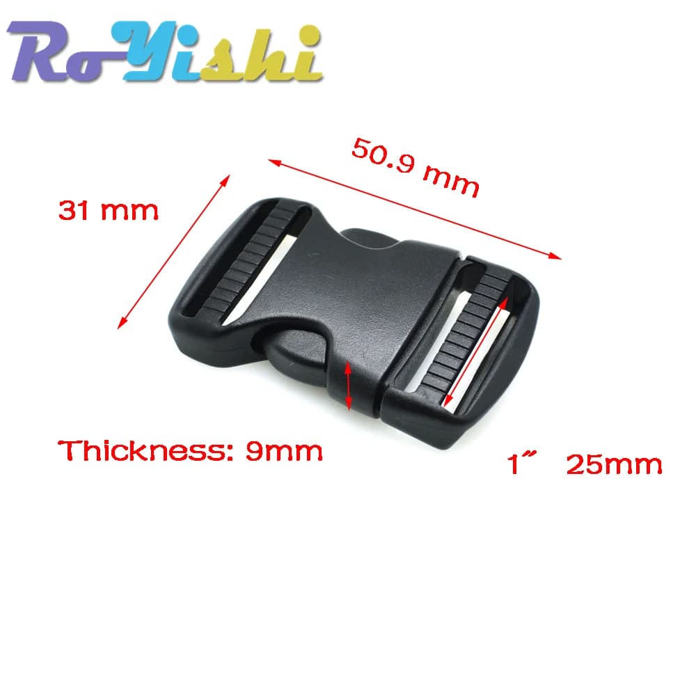 Boucles ajustables 2 pièces 20-50mm pour sac pêche - Attaches sangles molle équipement tactique
