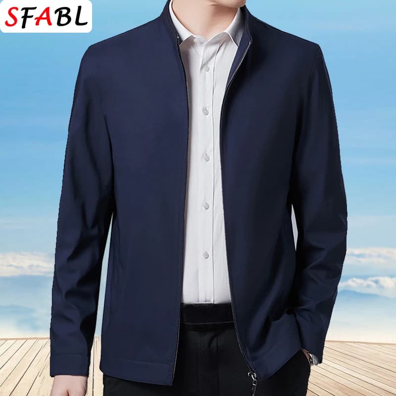 Blazer homme luxe business casual 3XL pour pêche élégante printemps-automne